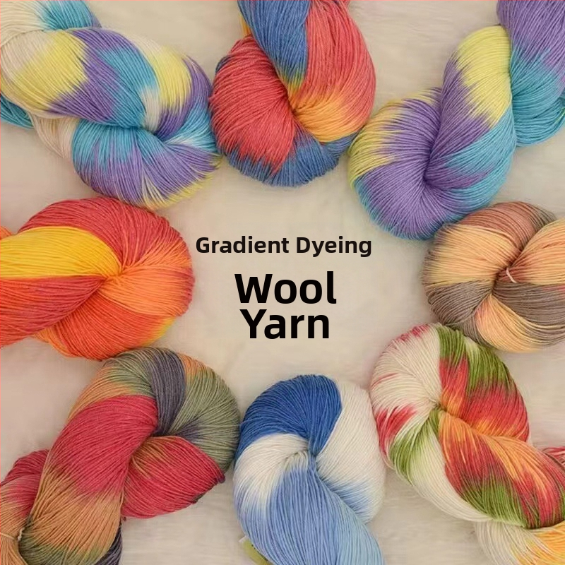 Šalies megimo siūlai, pus-worsted vilna, grupinės siūlų linija, rankų mezgimas, prekės ženklas Jiesheng