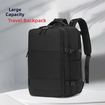 Üzleti utazásokhoz tervezett hátizsák, uniszex, vízálló, száraz–nedves rekesz, 36–55 L kapacitás, nylon anyag