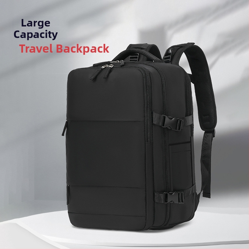 Üzleti utazásokhoz tervezett hátizsák, uniszex, vízálló, száraz–nedves rekesz, 36–55 L kapacitás, nylon anyag