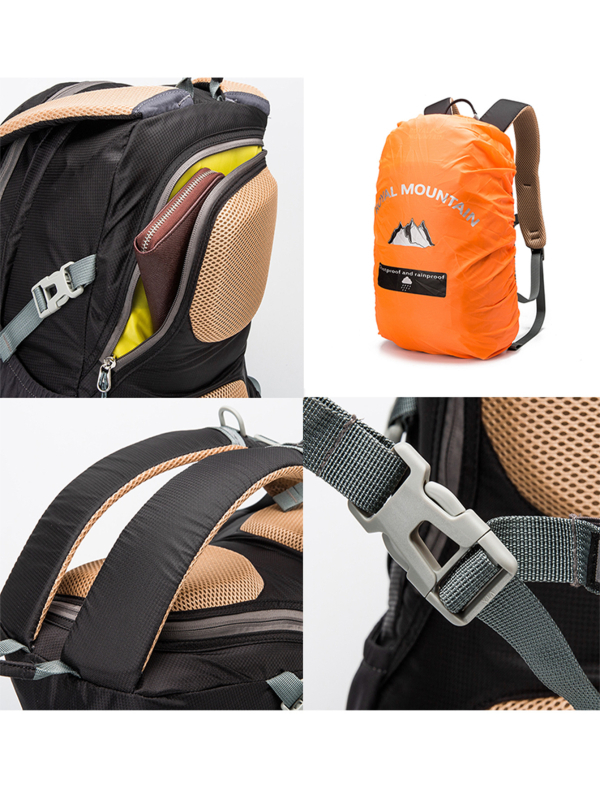 Kalnu mugursoma pārgājieniem, universāla, ar lielu ietilpību, neilons, elpojoša, āra sporta aktivitātēm