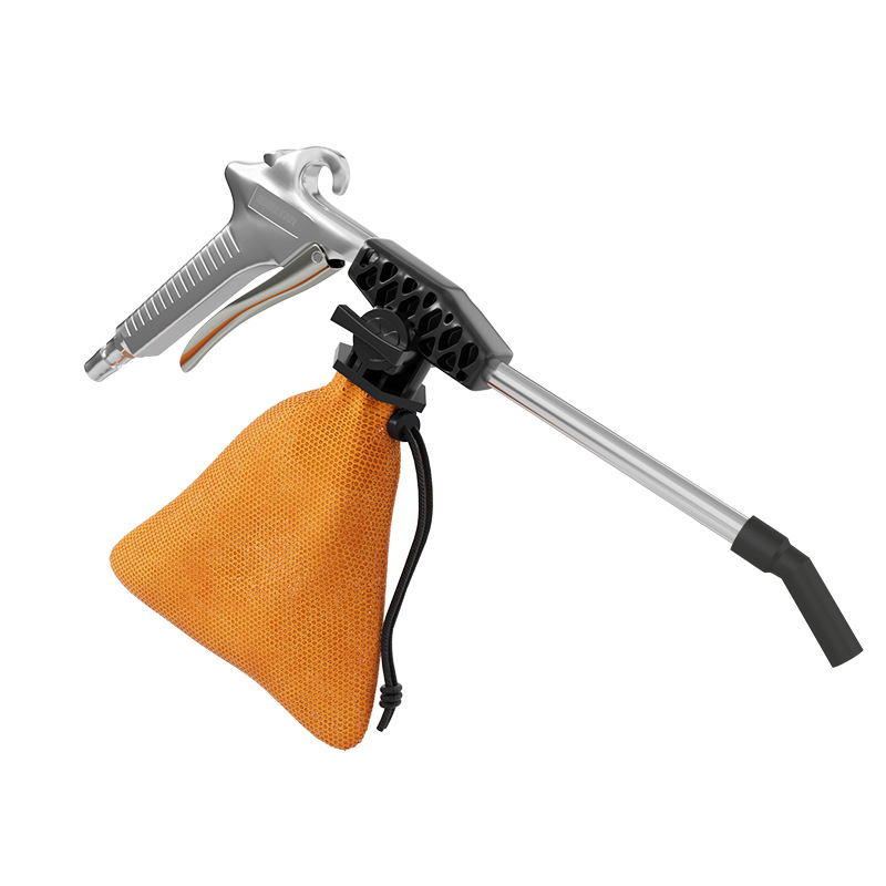 Двуфункционален пневматичен пистолет за духане и засмукване от алуминиева сплав — индустриален, високонапорен, въртящ се