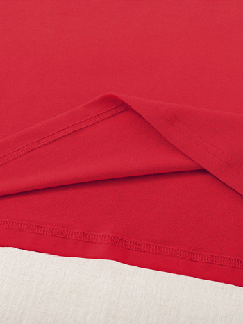 Βαμβακερή T-shirt με εκτύπωση Merry Christmas, χαλαρή γραμμή, στρογγυλός λαιμός, κοντά μανίκια