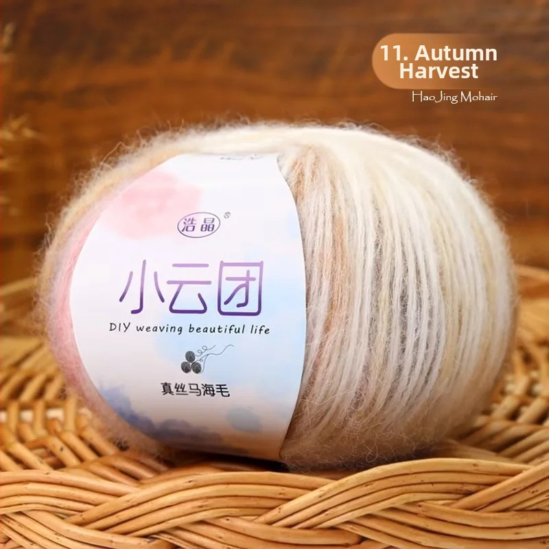 Νήμα Mohair για πλέξιμο, ημι-σπονάρισμα, νήμα ομαδογραμμής, Longyun μάρκα