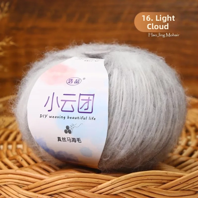 Νήμα Mohair για πλέξιμο, ημι-σπονάρισμα, νήμα ομαδογραμμής, Longyun μάρκα