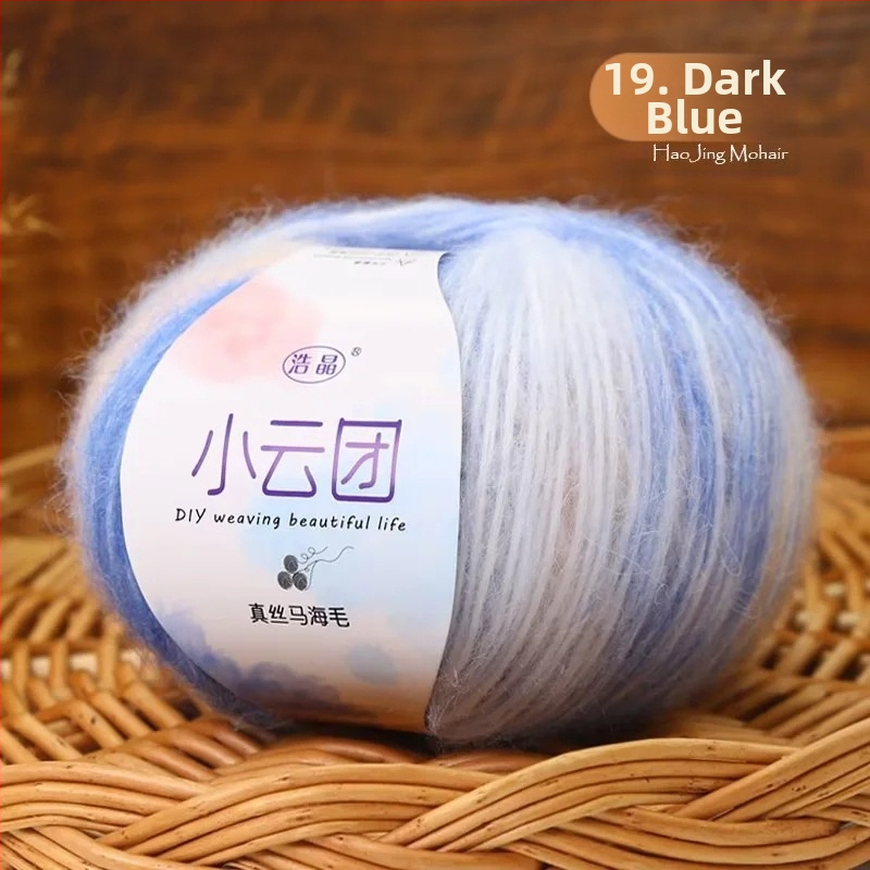 Νήμα Mohair για πλέξιμο, ημι-σπονάρισμα, νήμα ομαδογραμμής, Longyun μάρκα