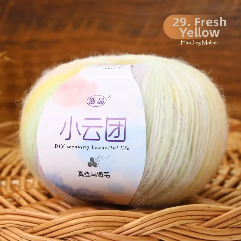 Νήμα Mohair για πλέξιμο, ημι-σπονάρισμα, νήμα ομαδογραμμής, Longyun μάρκα