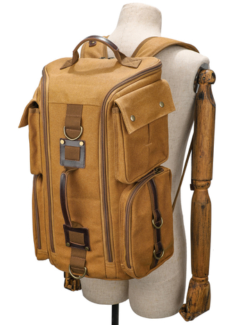 Σακίδιο πλάτης από καμβά για καθημερινή χρήση, χωρητικότητα 20–35 L, unisex, χωράει φορητό 15 ιντσών, street style