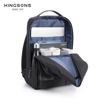 Uniszex technikai divat hátizsák mindennapi használatra, poliészter, bővíthető kapacitás 20-35 L, kompatibil 15 hüvelykes laptophoz