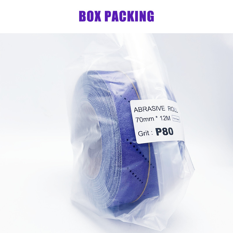MakerOS порьозен филмов керамичен циклон абразив в ролка, с филмова подложка, за полиране на автомобили, мебели, строителство и композитни материали