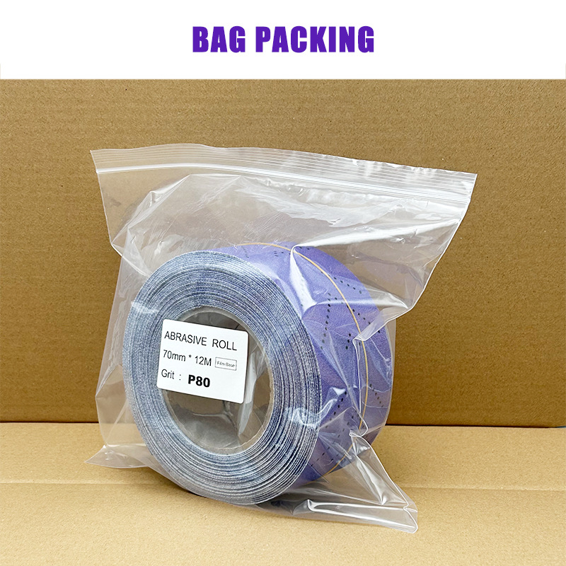 MakerOS порьозен филмов керамичен циклон абразив в ролка, с филмова подложка, за полиране на автомобили, мебели, строителство и композитни материали