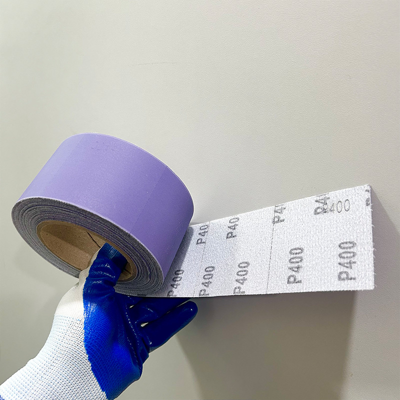MakerOS порьозен филмов керамичен циклон абразив в ролка, с филмова подложка, за полиране на автомобили, мебели, строителство и композитни материали