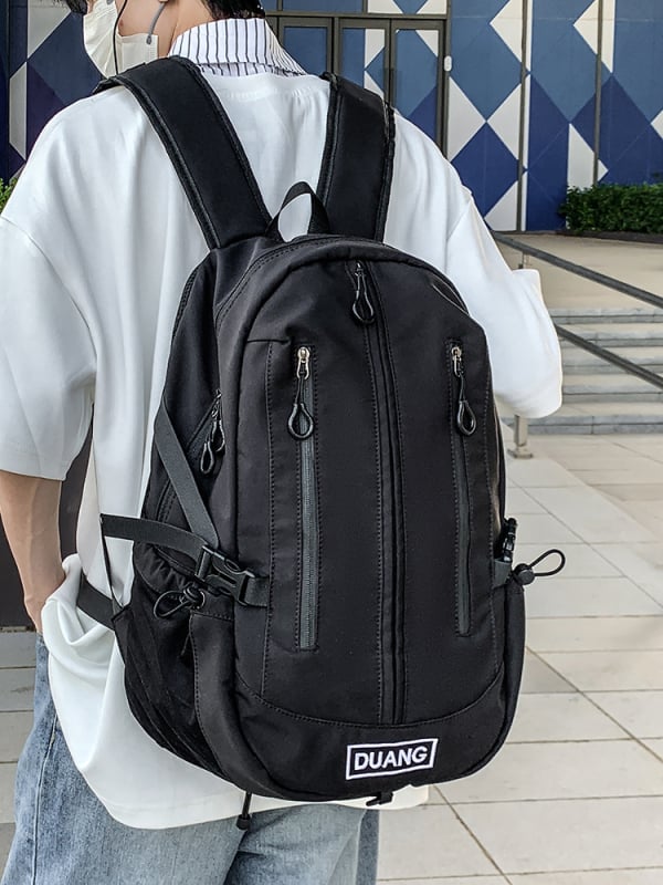 Nylon vízálló hátizsák, uniszex, kapacitás 20 L alatt, 16 hüvelykes laptop rekesz, városi minimalista stílus