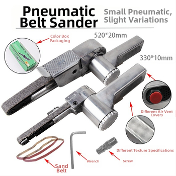 Индустриален клас пневматичен ремъчен шлайф с ъглова глава, 350 мм, Dzt/Dongzhe