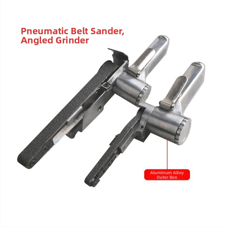 Индустриален клас пневматичен ремъчен шлайф с ъглова глава, 350 мм, Dzt/Dongzhe