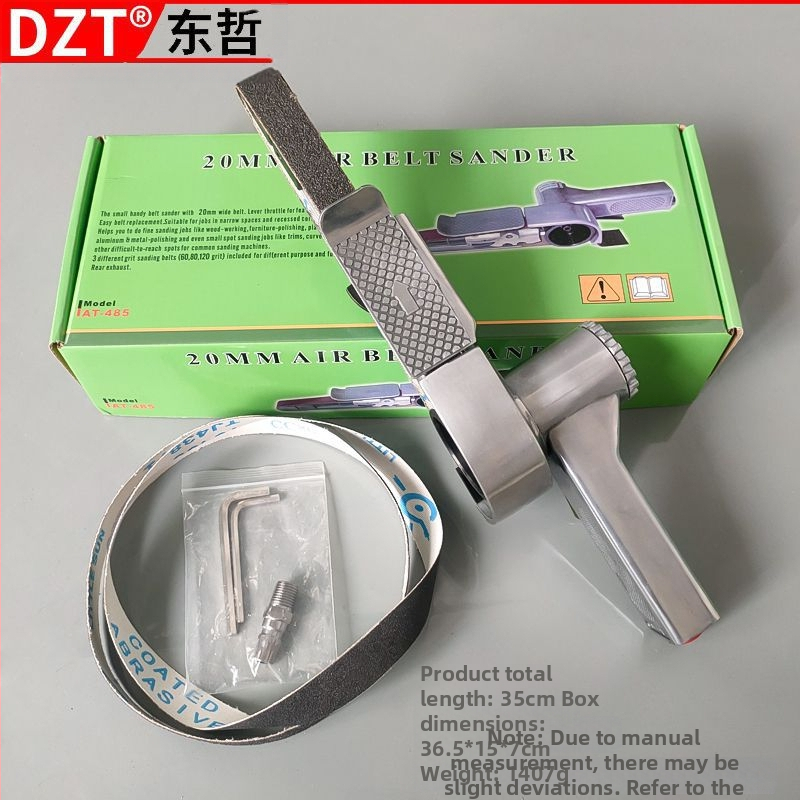 Индустриален клас пневматичен ремъчен шлайф с ъглова глава, 350 мм, Dzt/Dongzhe