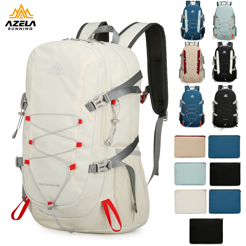 Ultra lengvas sportinis kuprinė su oro pagalvėmis dirželiais ir poliesterio pamušalu, skirta alpinizmui ir dviračių mėgėjams