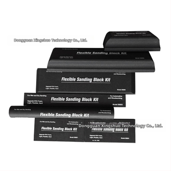 EVA блок за шлайфане за сухо и мокро използване, за полиране на автомобили и мебели, седемчастен комплект с шкурки, плътност 38-70 кг/м³, марка Xingshuo