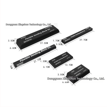 EVA блок за шлайфане за сухо и мокро използване, за полиране на автомобили и мебели, седемчастен комплект с шкурки, плътност 38-70 кг/м³, марка Xingshuo