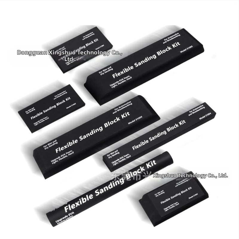 Sada EVA brúsneho bloku pre suché a mokré brúsenie, na leštenie auta a nábytku, 7 kusov s brúsnym papierom, hustota 38-70 kg/m³, značka Xingshuo