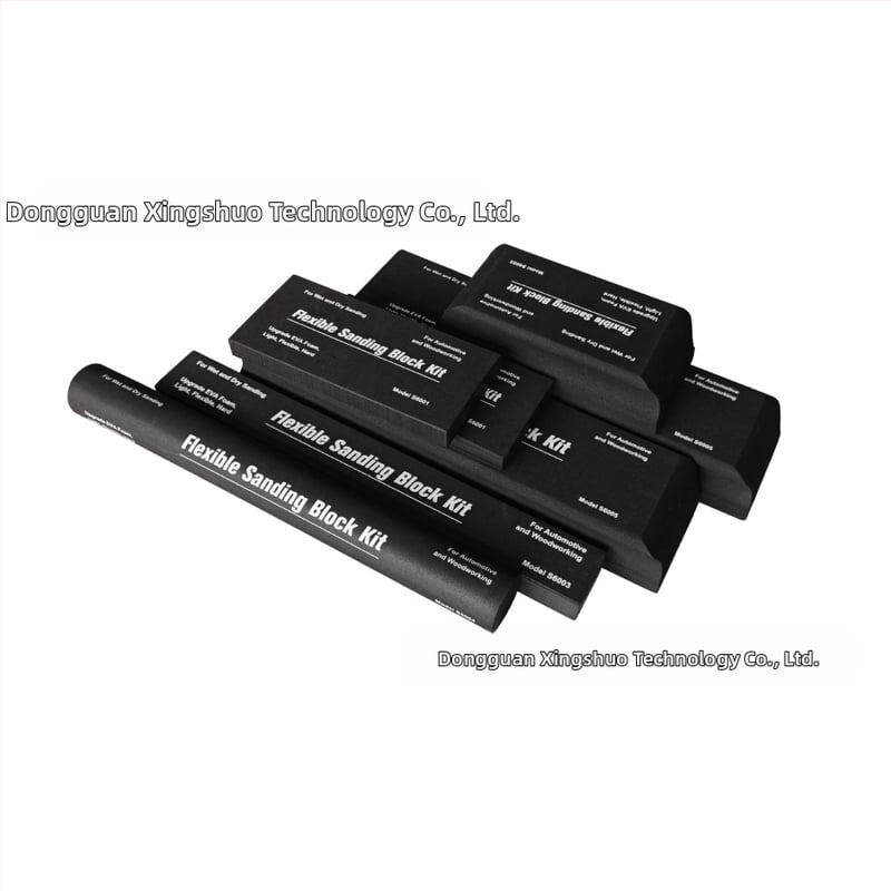 Sada EVA brúsneho bloku pre suché a mokré brúsenie, na leštenie auta a nábytku, 7 kusov s brúsnym papierom, hustota 38-70 kg/m³, značka Xingshuo