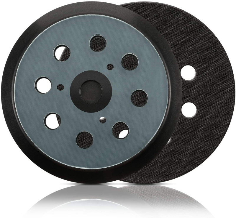 WELIBA гумена тава за шлайфане с 8 дупки, 3- или 4-очни отвори, съвместима с Makita BO5041 MT922 полиращ пневматичен инструмент