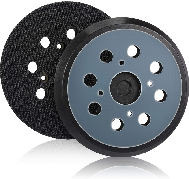 WELIBA гумена тава за шлайфане с 8 дупки, 3- или 4-очни отвори, съвместима с Makita BO5041 MT922 полиращ пневматичен инструмент