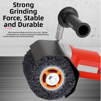 3M полиращо колело за метал, с найлонова основа, диамантен абразив, серия Brushed wheel, за шлайфане и отстраняване на ръжда