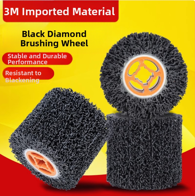 3M полиращо колело за метал, с найлонова основа, диамантен абразив, серия Brushed wheel, за шлайфане и отстраняване на ръжда