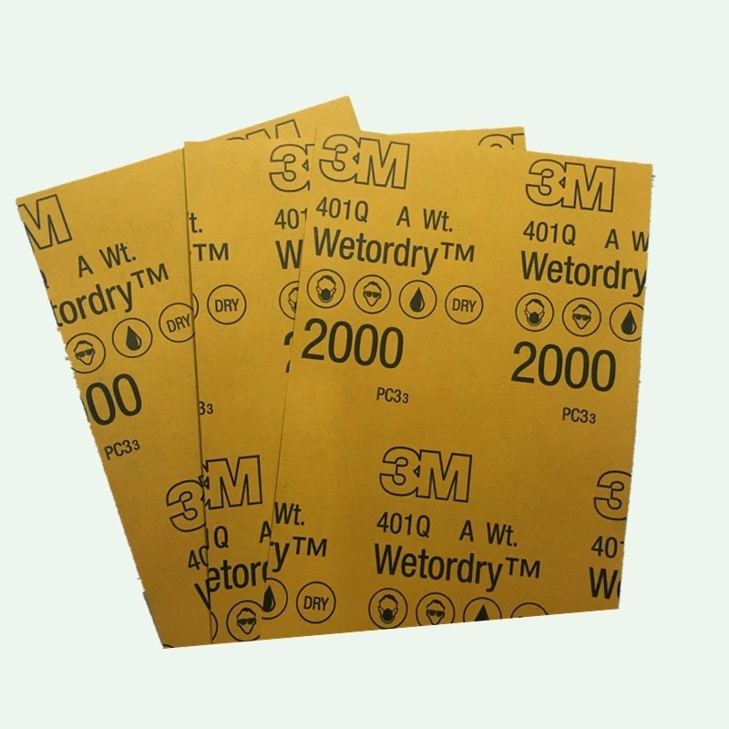 3M мокра шкурка за шлайфане, 2000 mesh, 1500 grit, полиране на драскотини по боята на автомобилa