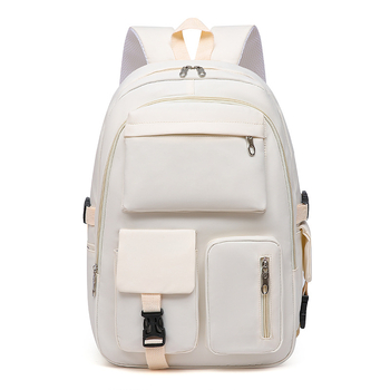 Σακίδιο λάπτοπ από Oxford ύφασμα με γεωμετρικό μοτίβο, καμπύλες τιράντες, συμβατό με 14 ιντσών λάπτοπ