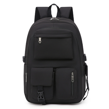 Σακίδιο λάπτοπ από Oxford ύφασμα με γεωμετρικό μοτίβο, καμπύλες τιράντες, συμβατό με 14 ιντσών λάπτοπ