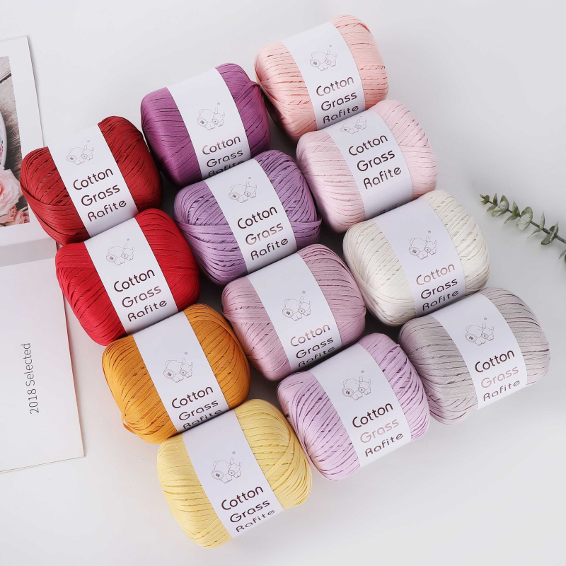 Wealthy Elephant medvilnės šiaudinės siūlai audiniams — pusverstedas, roving siūlai