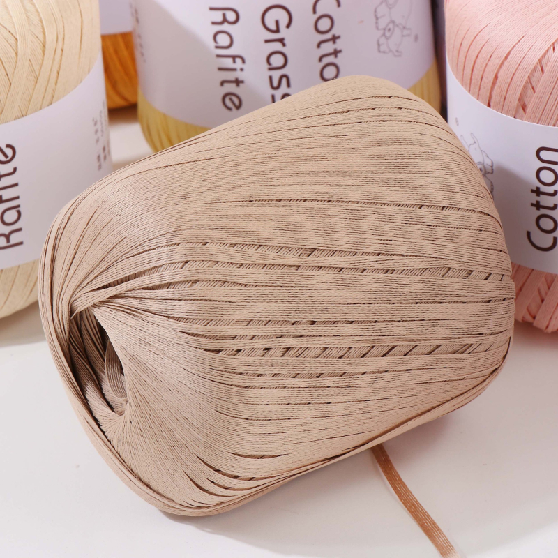 Wealthy Elephant medvilnės šiaudinės siūlai audiniams — pusverstedas, roving siūlai