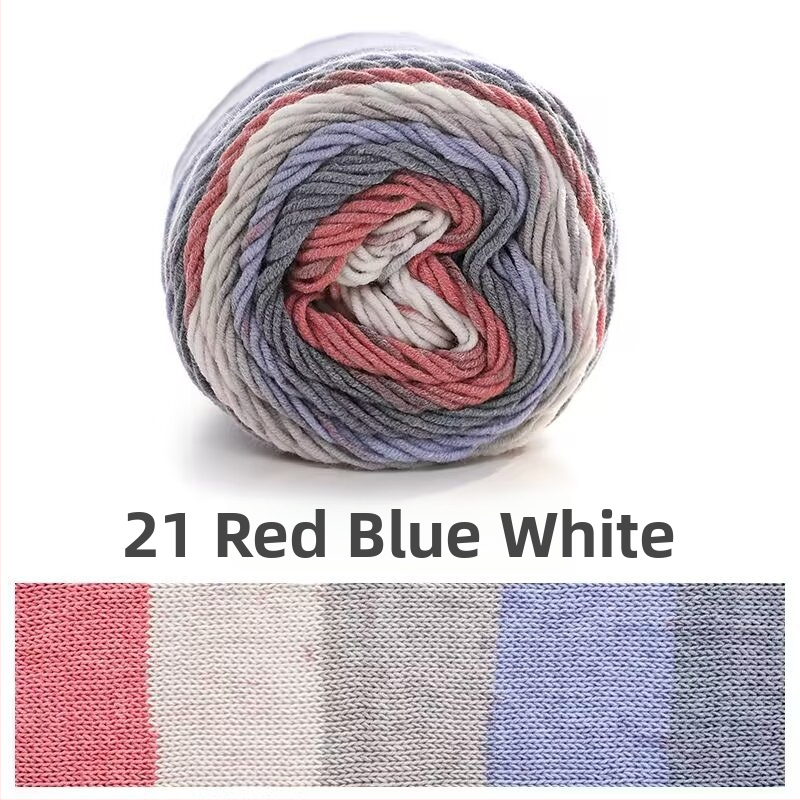 Ruyi Bird siūlų komplektas rankdarbiams — mišrių ring-spun siūlų iš Hebėjos, tinkamas megztiniams ir skrybėlėms