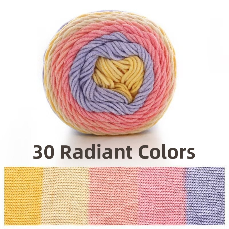 Ruyi Bird siūlų komplektas rankdarbiams — mišrių ring-spun siūlų iš Hebėjos, tinkamas megztiniams ir skrybėlėms