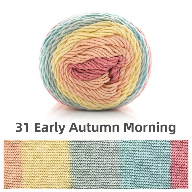 Ruyi Bird siūlų komplektas rankdarbiams — mišrių ring-spun siūlų iš Hebėjos, tinkamas megztiniams ir skrybėlėms