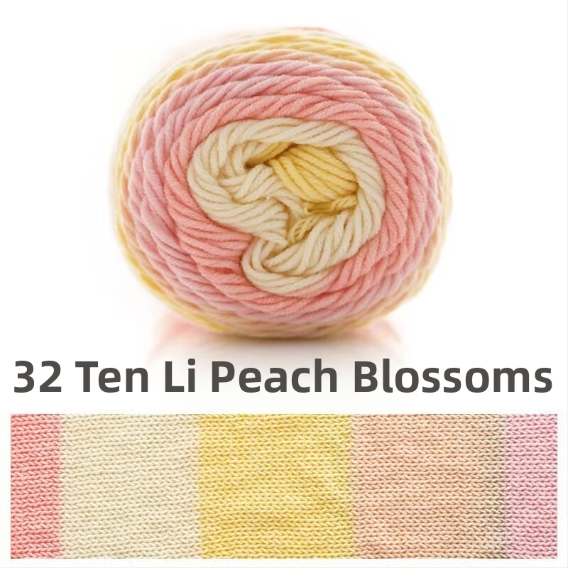 Ruyi Bird siūlų komplektas rankdarbiams — mišrių ring-spun siūlų iš Hebėjos, tinkamas megztiniams ir skrybėlėms