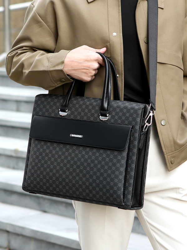 GORCHIS Vīriešu PU Biznesa Soma ar Paroles Slēdzeni, Pretzādzībai, Liela Ietilpība, Crossbody