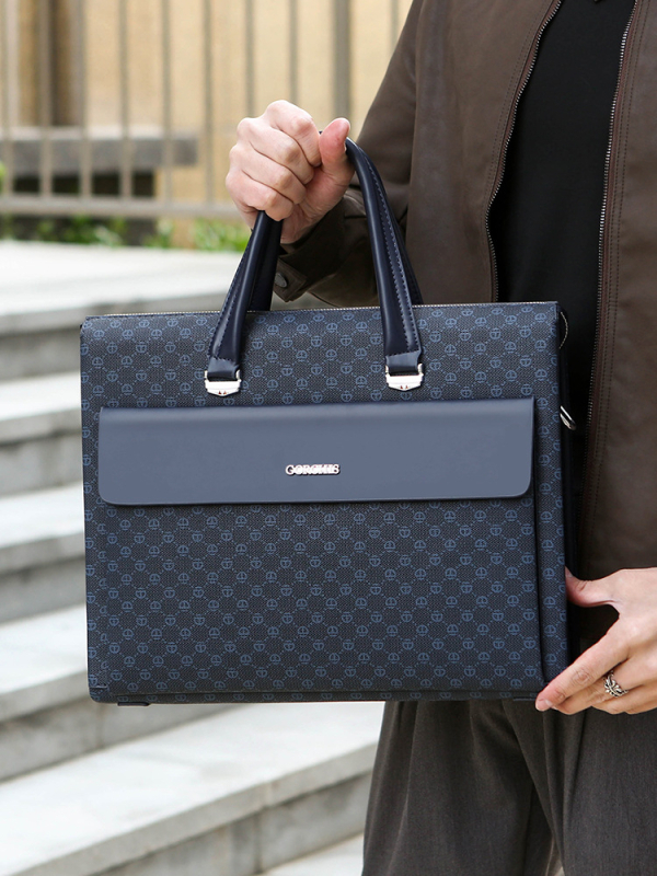 GORCHIS Vīriešu PU Biznesa Soma ar Paroles Slēdzeni, Pretzādzībai, Liela Ietilpība, Crossbody