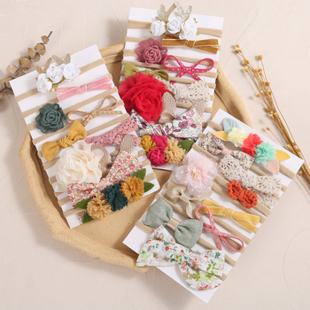 Plaukų juosta su kaspinu, Princesių serija, iš audinio, tinkama vaikams 0–3, 3–6 ir 6–10 metų