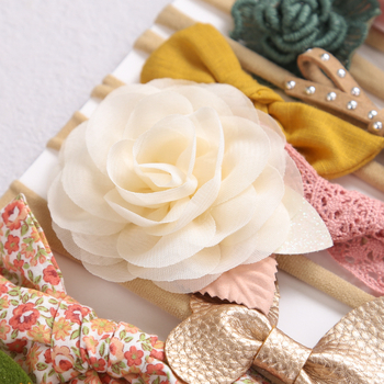 Plaukų juosta su kaspinu, Princesių serija, iš audinio, tinkama vaikams 0–3, 3–6 ir 6–10 metų