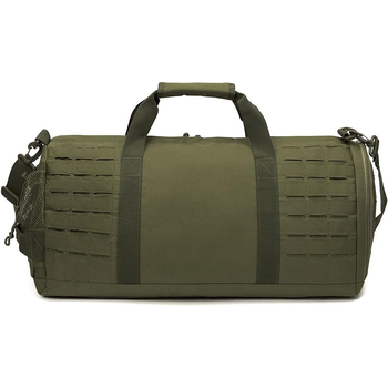 Τακτική ντουφέλ τσάντα για ταξίδια με φερμουάρ, 20–35 L, ύφασμα Oxford, τηλεσκοπική λαβή, διπλοί ιμάντες