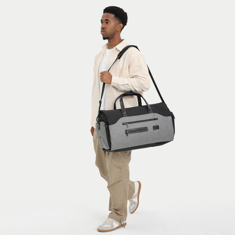 Férfi utazótáska, összecsukható, vízálló, többszörös funkciójú, 20–35L kapacitás, kézben vagy vállon