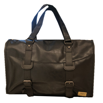 Мъжка чанта за рамо — синтетична кожа, за 15-инчов лаптоп, бизнес пътуване