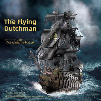 3D μεταλλικό παζλ Flying Dutchman – Pirates of the Caribbean από Piececool, DIY παιχνίδι για ηλικίες 14+