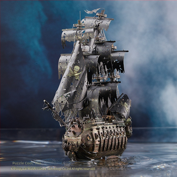 3D μεταλλικό παζλ Flying Dutchman – Pirates of the Caribbean από Piececool, DIY παιχνίδι για ηλικίες 14+