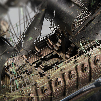 3D μεταλλικό παζλ Flying Dutchman – Pirates of the Caribbean από Piececool, DIY παιχνίδι για ηλικίες 14+