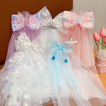 Princeses krones matu spraude - roku darīts režģa matu aksesuārs bērniem