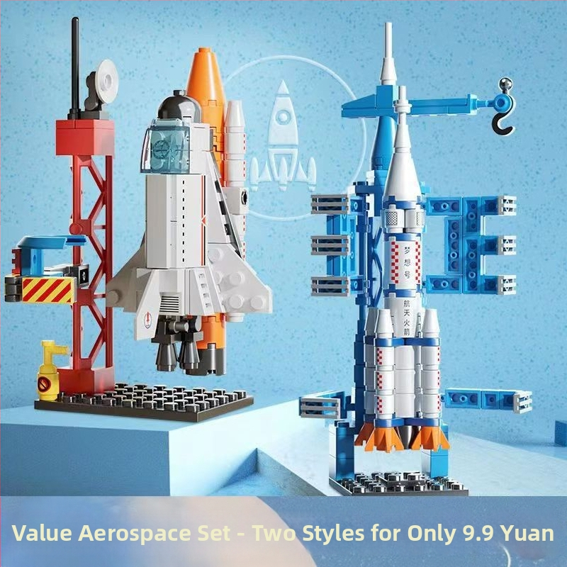 Lego‑kompatibil űrrepülőgép építő készlet, ABS műanyag, 800+ darab, 1,5 kg, DIY testreszabható