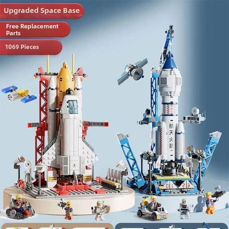 Lego‑kompatibil űrrepülőgép építő készlet, ABS műanyag, 800+ darab, 1,5 kg, DIY testreszabható